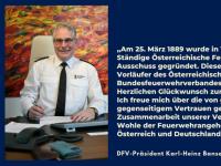 DFV-Präsident gratuliert Österreichischem Bundesfeuerwehrverband