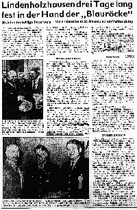 Zeitungsartikel Fest 1983 - zum Vergrößern klicken (Quelle: www.lindenholzhausen.de)