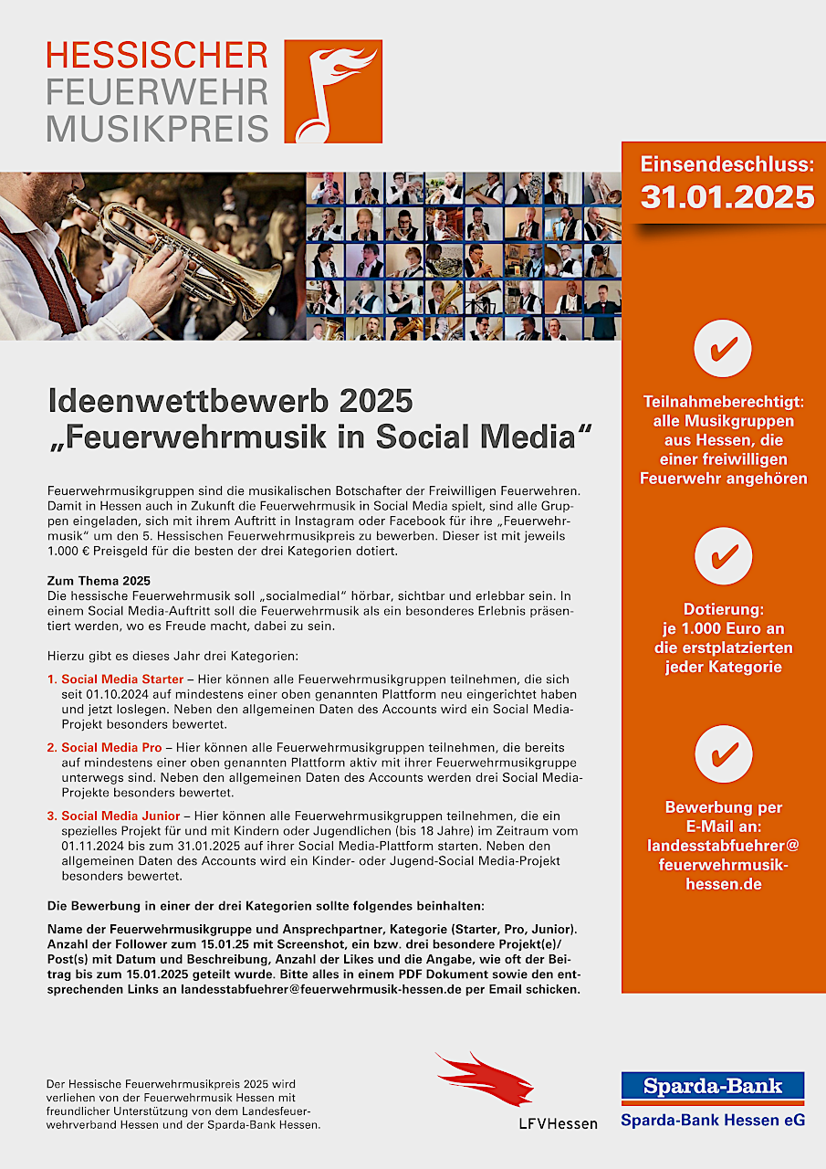Hessischer Feuerwehrmusikpreis 2025